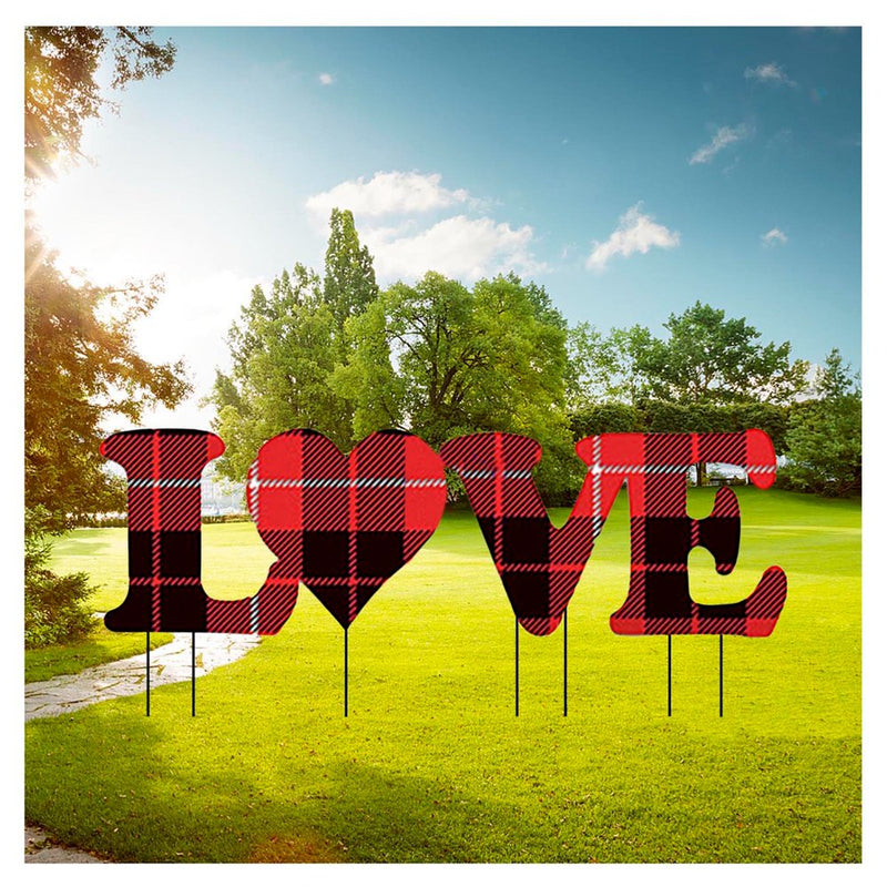 Garden and Home Decor Valentine'S Day Decorations Card with Stakes,Outdoor ,,Yard Home & Garden > Decor > Seasonal & Holiday Decorations Follure   