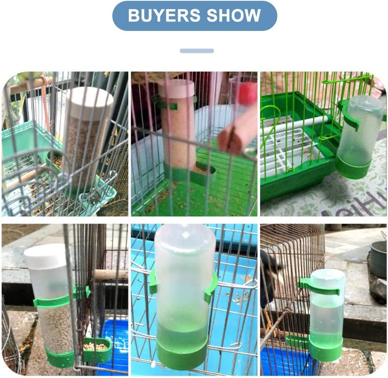 Bird Feeder, Bird Water Dispenser for Cage, XISTEST 2PCS Automatic Bird Water Feeder with 1PCS Food Feeder for Cage Pet Parrot Budgie Lovebirds Cockatiel (2Pcs 90Ml + 1Pcs 150Ml) Animals & Pet Supplies > Pet Supplies > Bird Supplies > Bird Cage Accessories > Bird Cage Food & Water Dishes XISTEST   