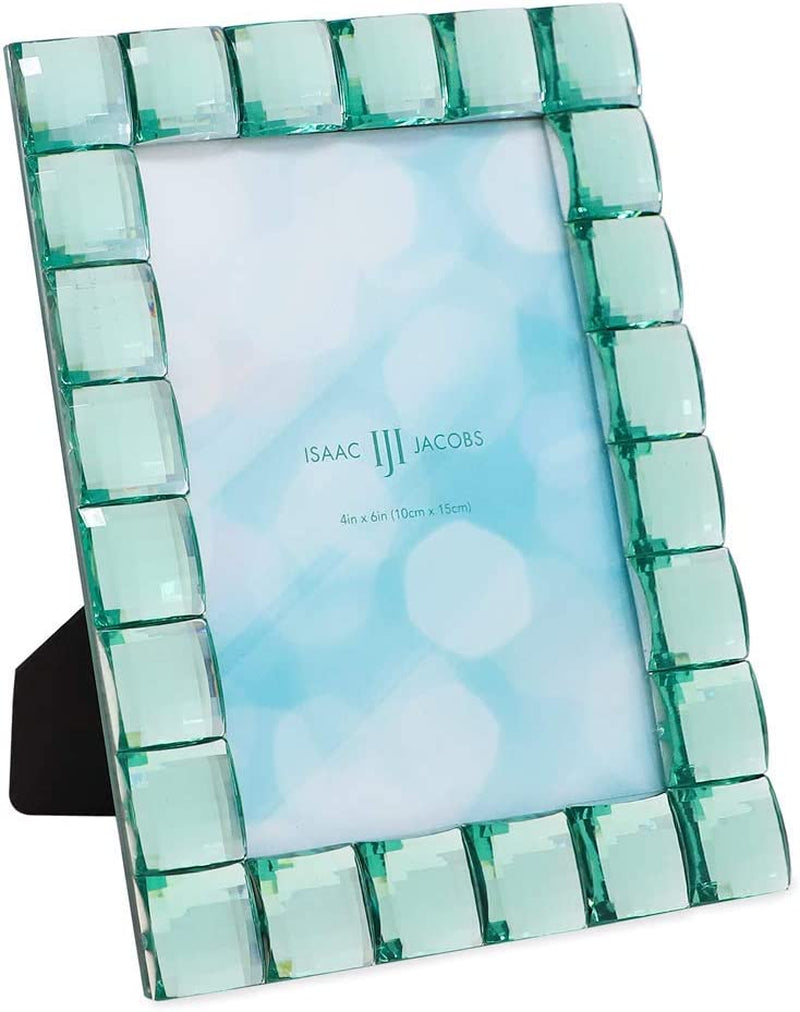 Isaac Jacobs Decorative Sparkling Light Purple Jewel Picture Frame, Photo Display & Home Décor (4X6, Light Purple) Home & Garden > Decor > Picture Frames Isaac Jacobs International Light Green 4x6 