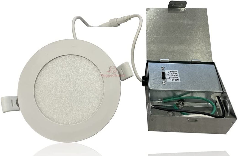 4 -Pack - Kalo Series 10 Watts 4" LED Disk Downlight Light - Replace Canned or Recessed Ceiling Lights - Color Selectable 2700/3000/3500/4000/5000K - 650 Lumens