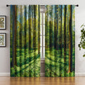 FMFUNCTEX Branch Grey Blackout Curtain Panels for Bedroom 84" Foil Gold Tree Branch Window Curtains Metallic Print Energy Efficient Thermal Curtain Drapes for Guest Living Room Grommet Top 2 Panels Home & Garden > Decor > Window Treatments > Curtains & Drapes FMFUNCTEX Forest 50"W x 84"L 