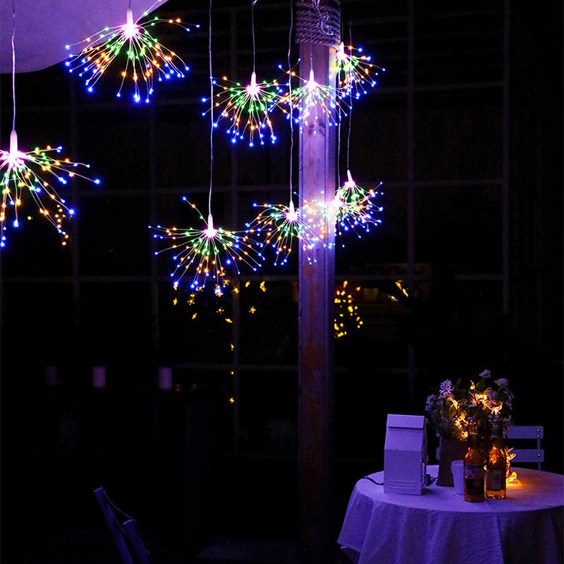 Firework Solar Power LED String Copper Wire Fairy Lights Xmas Party Decor Lamp,Suit for Christmas, Halloween,Thanksgiving Day,Mother'S Day,Valentine'S Day,Party Decoration Home & Garden > Decor > Seasonal & Holiday Decorations Topboutique   