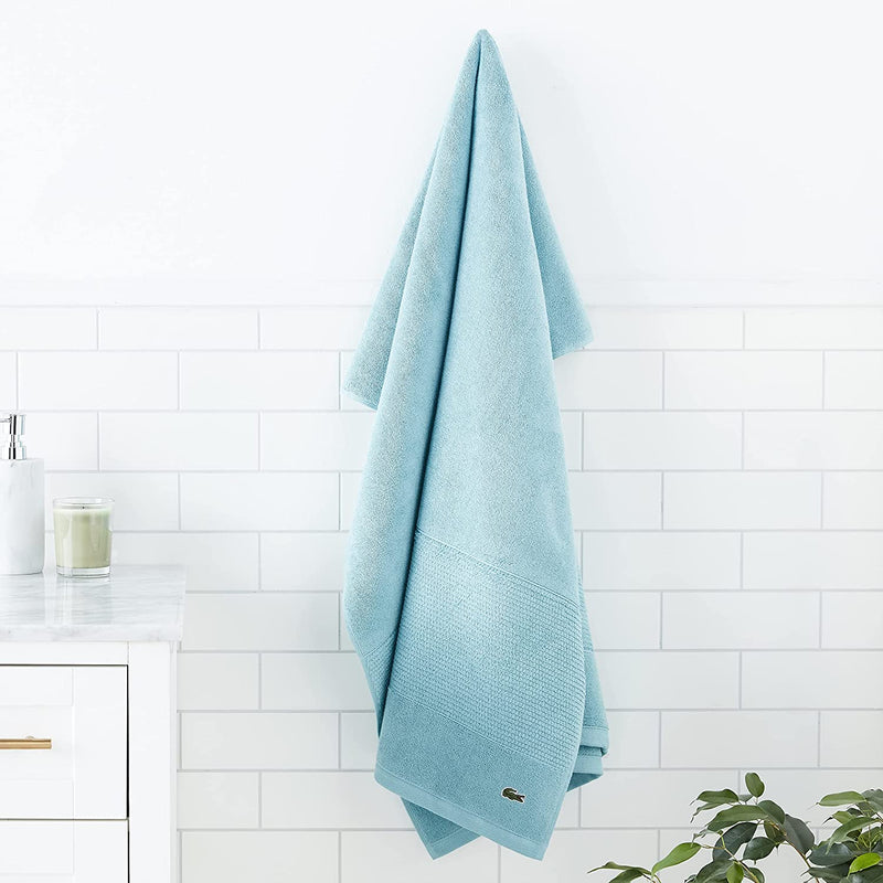 Lacoste Legend 100% Supima Cotton Towel, 650 GSM, 35 in X 70 in (W X L) Bath, Celestial Blue Home & Garden > Linens & Bedding > Towels Sunham Home Fashions   