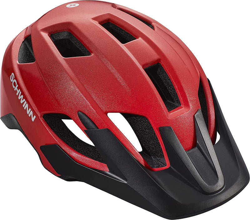 Schwinn Yahara ERT Youth/Adult Bike Helmet, Fits Head Circumferences 54-62 Cm, Find Your Sizing, Multiple Colors Sporting Goods > Outdoor Recreation > Cycling > Cycling Apparel & Accessories > Bicycle Helmets Schwinn Red Large 
