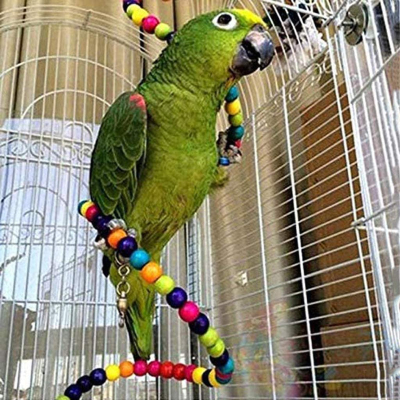 Small Bird Swing Toys, Bird Parrot Swing Chewing Toys - Hanging Bell Birds Cage Toys 8 Pcs Animals & Pet Supplies > Pet Supplies > Bird Supplies > Bird Toys BK Fudid   