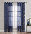 Girl Curtains for Bedroom Pink with Gold Stars Blackout Window Drapes for Nursery Heavy and Soft Energy Efficient Grommet Top 52 Inch Wide by 84 Inch Long Set of 2 Home & Garden > Decor > Window Treatments > Curtains & Drapes Gold Dandelion Gold Navy Blue 52 in x 63 in 