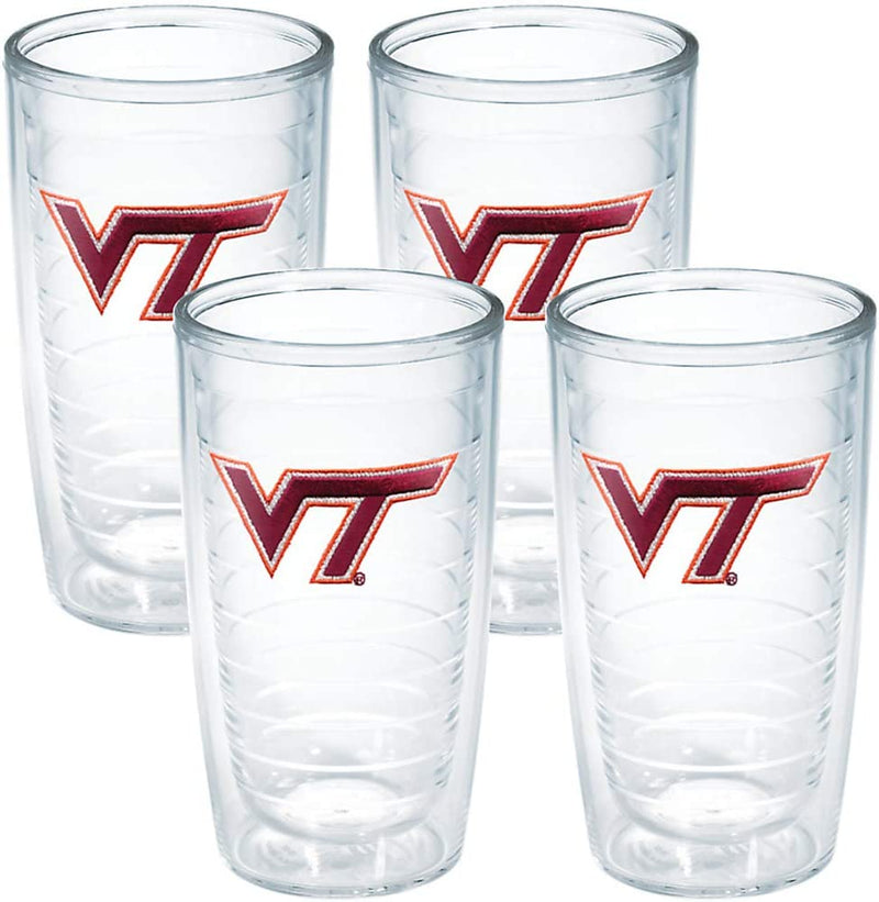 Tervis Virginia Tech University Hokies Made in USA Double Walled Insulated Tumbler, 1 Count (Pack of 1), Maroon Home & Garden > Kitchen & Dining > Tableware > Drinkware Tervis Primary Logo 16oz 4pk 