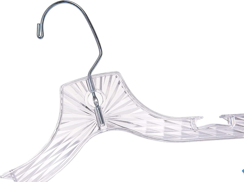 12 Quality Hangers Clear Skirt/Pant Hangers 12 Pack - Crystal Cut Hangers for Clothes - Durable Plastic Hanger Set - Dress Hangers with Clips - Heavy Duty Hangers - Nonslip Coat Suit and Shirt Hangers Sporting Goods > Outdoor Recreation > Fishing > Fishing Rods Quality Hangers   