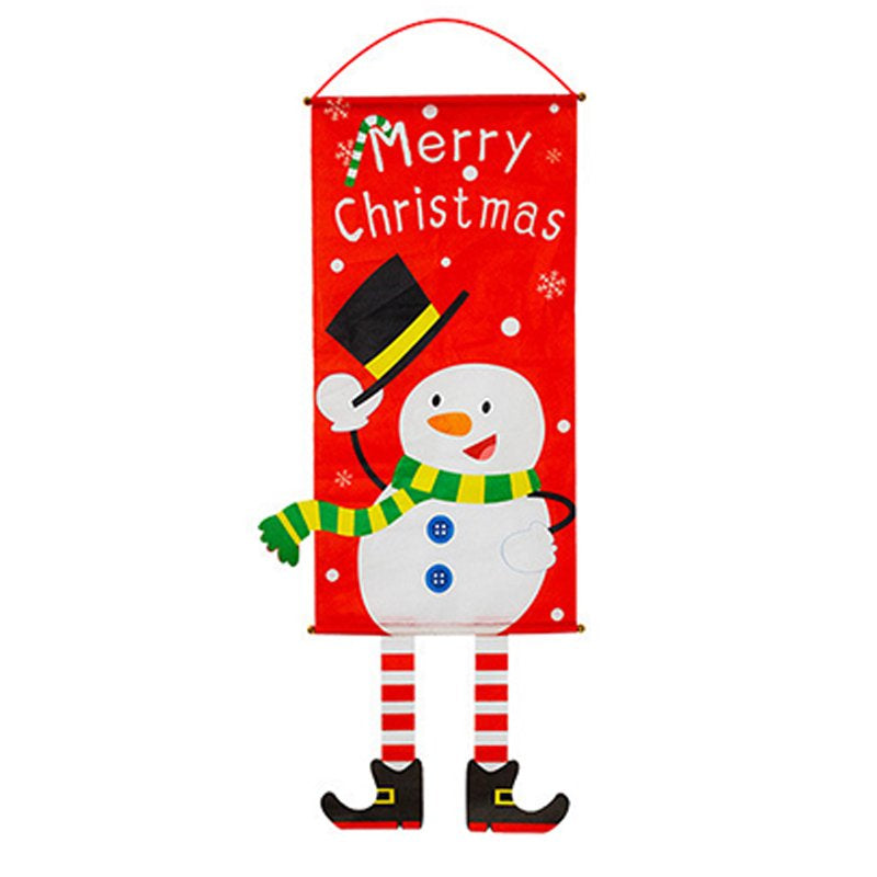 Christmas Porch Sign Banner Christmas Wall Decoration Party Supplies for Home Front Door New  808487639 TYPE-02  