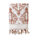 SKL Home Mirage Fringe 100% Turkish Cotton Bath Towel, 28" X 54", Coral Pink Home & Garden > Linens & Bedding > Towels Saturday Knight Ltd Blush Bath Towel 