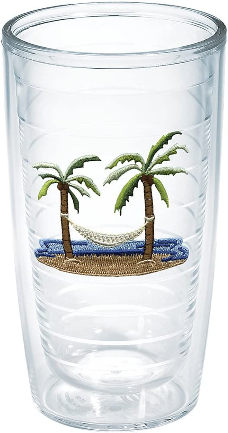 TERVIS Tumbler, 16-Ounce, "Palm Trees and Hammock", 2-Pack , Clear - 1035967 Home & Garden > Kitchen & Dining > Tableware > Drinkware Tervis Unlidded 16oz 