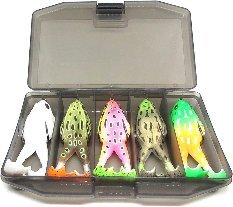 Spotlip Double Propellers Frogs Lure Soft Bait Soft Silicone Artificial Fishing Lures Floating Weedless Baits Kit 3.56 Inch/13G Topwater Lure Sporting Goods > Outdoor Recreation > Fishing > Fishing Tackle > Fishing Baits & Lures Spotlip B  