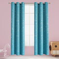 LORDTEX Dinosaur and Star Foil Print Blackout Curtains for Kids Room - Thermal Insulated Curtains Noise Reducing Window Drapes for Boys and Girls Bedroom, 42 X 84 Inch, Grey, Set of 2 Panels Home & Garden > Decor > Window Treatments > Curtains & Drapes LORDTEX Teal 42 x 84 inch 
