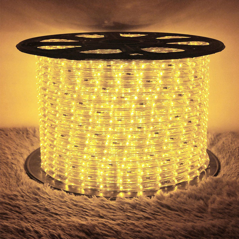 LED Rope Lights 110V Waterproof Connectable String Lights for Indoor Outdoor Garden Decorative Lighting Green Home & Garden > Decor > Seasonal & Holiday Decorations LamQee 150' Warm White 