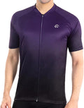 ROTTO Mens Cycling Jersey Short Sleeve Bike Shirt Gradient Color Pro Series with Zipped Rear Pocket Sporting Goods > Outdoor Recreation > Cycling > Cycling Apparel & Accessories ROTTO 10 Purple-black XX-Large 
