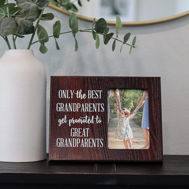 Elegant Signs Only the Best Grandparents Get Promoted Gift for Grandparents Ultrasound Picture Frame Gift for Great Grandpa Ultrasound Gift Home & Garden > Decor > Picture Frames Elegant Signs   