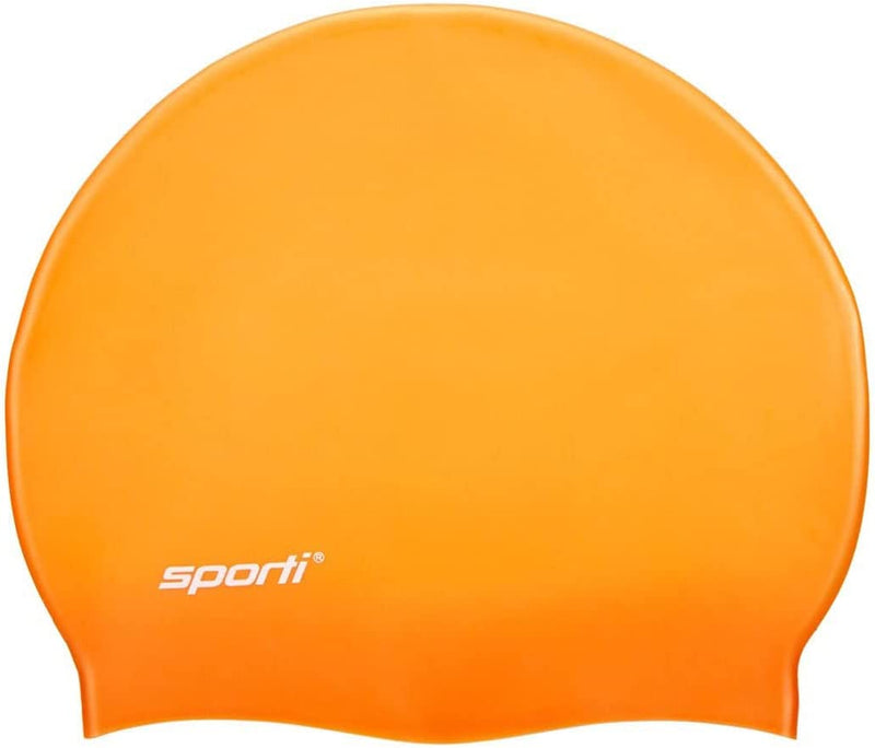 Sporti Silicone Swim Cap Sporting Goods > Outdoor Recreation > Boating & Water Sports > Swimming > Swim Caps Sporti Orange  