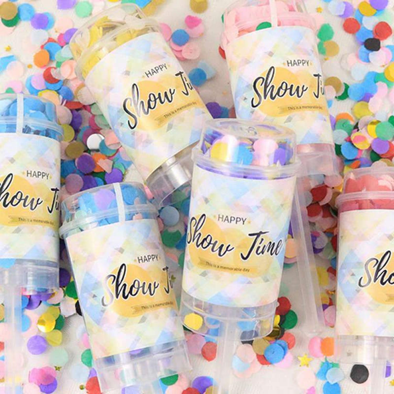 CUTELOVE 1PC Colorful Party Confetti Handheld Popper Cannons Graduation Event Wedding Party Birthday New Year Celebration Supplies Arts & Entertainment > Party & Celebration > Party Supplies Serria   