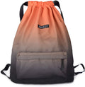 Gym Drawstring Backpack Water Resistant String Bag Nylon Cinch Sport Bag Sackpack