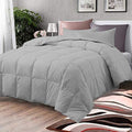 Comforter Bed Set - All Season Chocolate down Alternative Quilted Comforter Bed Set - 100% Cotton 800 Thread Count - Duvet Insert or Stand Alone Comforter - 3 Pcs Set - Oversized Queen Home & Garden > Linens & Bedding > Bedding > Quilts & Comforters BSC Collection Silver Grey Full/Queen 