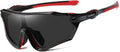 VAGHOZZ Polarized Cycling Sunglasses UV Protection for Men Women Unisex Eyewear Shades for Driving Fishing Outdoor Running Sporting Goods > Outdoor Recreation > Cycling > Cycling Apparel & Accessories VAGHOZZ D5  