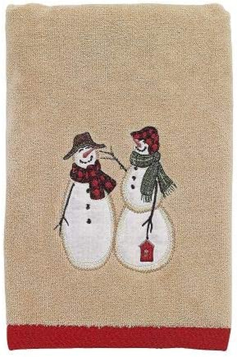 Snowmen Gathering Collection Bath Towel, Multi Home & Garden > Linens & Bedding > Towels Avanti Linens Hand Towel  
