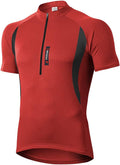 FEIXIANG Men'S Cycling Bike Jersey Short/Long Sleeve Moisture Wicking Breathable Biking Shirts with 3 Rear Pocket Sporting Goods > Outdoor Recreation > Cycling > Cycling Apparel & Accessories FEIXIANG Red 3X-Large 