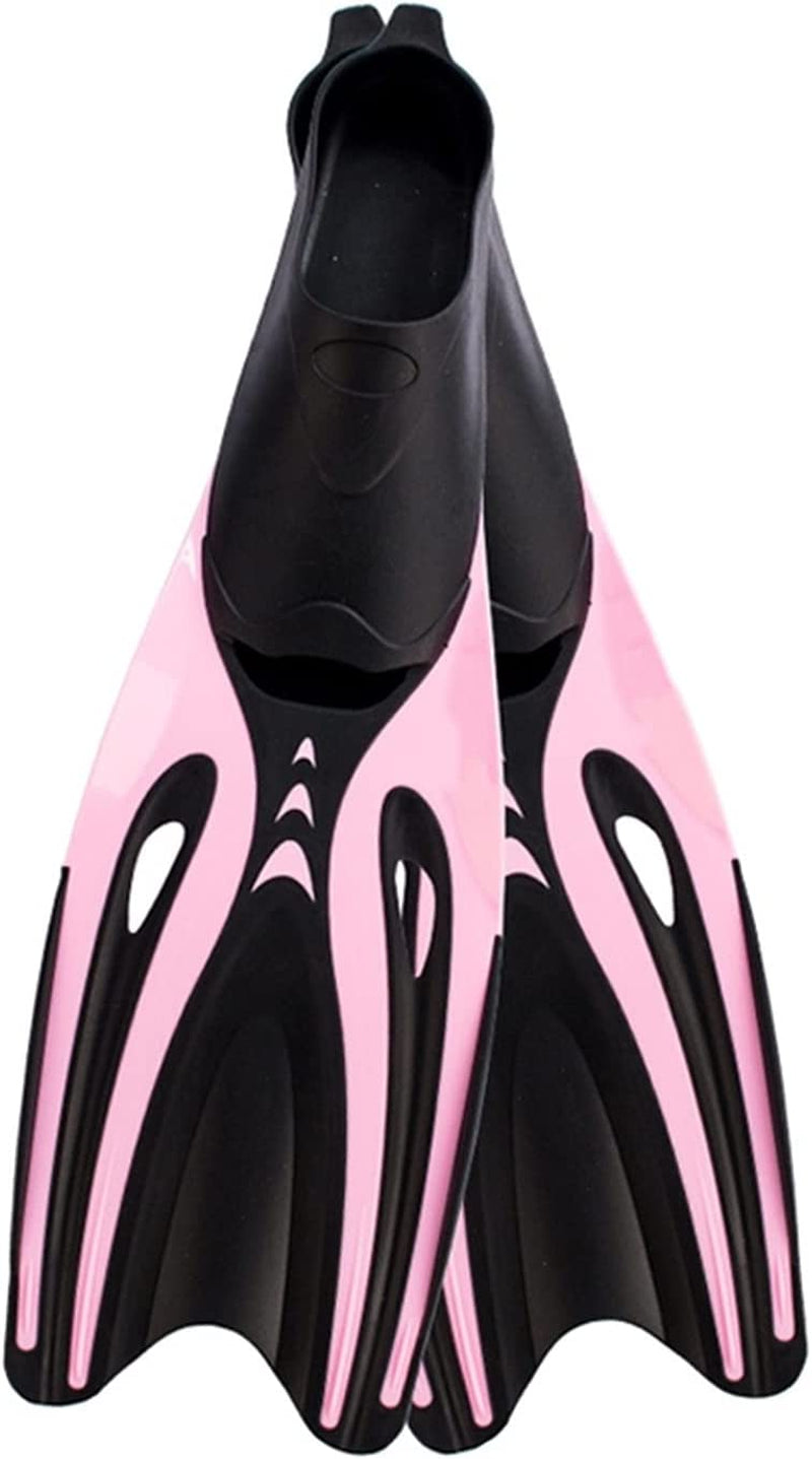 Wuxp Swimming Fins Adult Snorkel Foot Carbon Diving Fins Beginner Water Sports Equipment Portable Scuba Diving Flippers Adjustable Snorkel Fins for Snorkeling, Swimming A Sporting Goods > Outdoor Recreation > Boating & Water Sports > Swimming wuxp Black and pink Large 