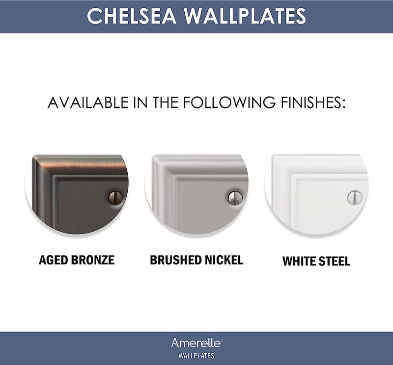 Amerelle 149DDB Chelsea Wallplate, 1 Duplex, Aged Bronze Sporting Goods > Outdoor Recreation > Fishing > Fishing Rods Amertac   