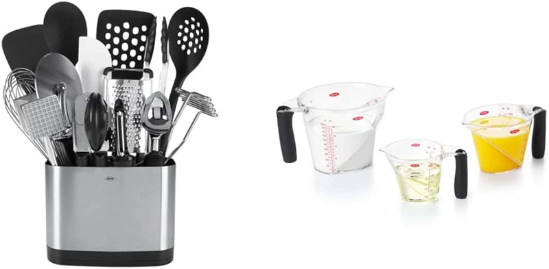OXO Good Grips 15-Piece Everyday Kitchen Utensil Set Home & Garden > Kitchen & Dining > Kitchen Tools & Utensils OXO Kitchen Utensil Set + Cup Set 15-Piece 