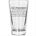 Patriots Cave 2ND Amendment to the Constitution | 2 Oz Bourbon Whiskey Shot Glass | Patriotic Old Fashioned Shot Glasses for Men | Retirement Gifts for Men | 21St Birthday Shot Glass | Made in USA Home & Garden > Kitchen & Dining > Tableware > Drinkware Patriots Cave 2nd Amendment Color | Beer Print Glass  