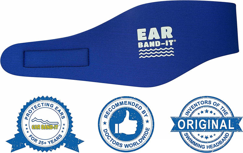 Ear Band-It Swimming Headband - Invented by Physician - Hold Ear Plugs in - the Original Swimmer'S Headband - Doctor Recommended - Secure Earplugs Sporting Goods > Outdoor Recreation > Boating & Water Sports > Swimming Ear Band-It   