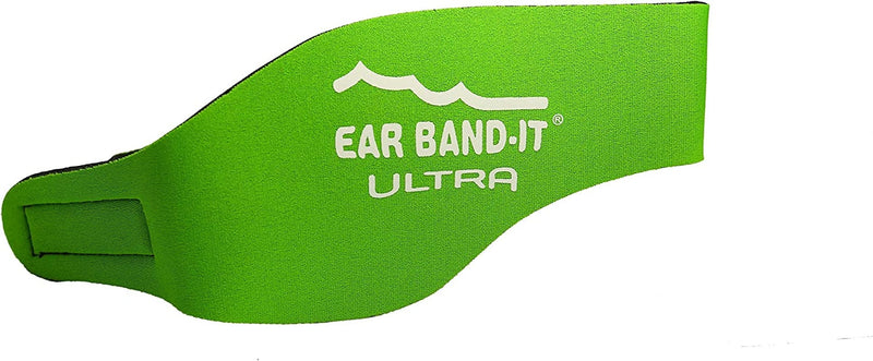 EAR BAND-IT Ultra Swimming Headband - Best Swimmer'S Headband - Keep Water Out, Hold Earplugs in - Doctor Recommended - Secure Ear Plugs - Invented by ENT Physician - Small (See Size Chart) Sporting Goods > Outdoor Recreation > Boating & Water Sports > Swimming Ear Band-It Green Small 