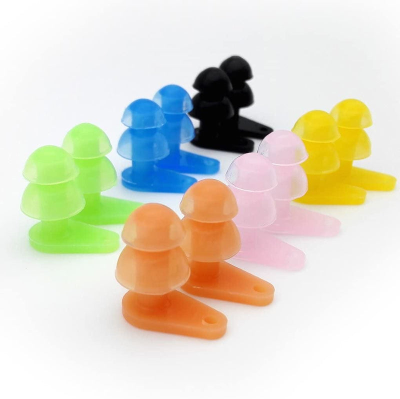 Ear Plugs for Divers 6 Sets Waterproof Kids Silicone Swimming Earplugs, Ear Plugs for Kids Swimming with Box Packed (Multi-Color) Sporting Goods > Outdoor Recreation > Boating & Water Sports > Swimming Zooshine   