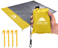 EARTHZ Waterproof Picnic Blanket 55x60 Outdoor Pocket Blanket for Beach, Camping, Hiking, Festival, Park - Sandproof Small Tarp - Compact Travel Mat Home & Garden > Lawn & Garden > Outdoor Living > Outdoor Blankets > Picnic Blankets Earthz Outdoors Yellow  