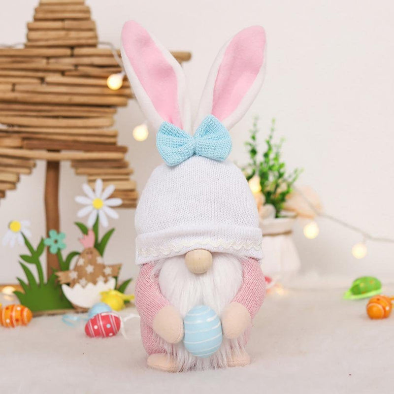 Easter Decorations,Handmade Gnome Faceless Plush Doll,Easter Gifts for Kids/Women/Men,Easter Decorations Ornaments for the Home Home & Garden > Decor > Seasonal & Holiday Decorations PANDADA Pink  