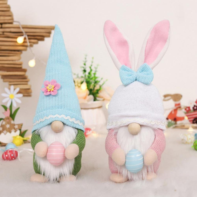 Easter Decorations,Handmade Gnome Faceless Plush Doll,Easter Gifts for Kids/Women/Men,Easter Decorations Ornaments for the Home Home & Garden > Decor > Seasonal & Holiday Decorations PANDADA 2 Pack  