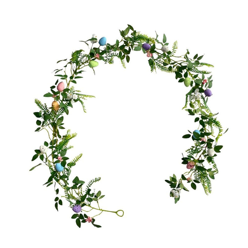 Easter Egg Artificial Garland Decorations for Tree Fireplace Arch Accessories Cute Durable Elegant Vivid and Stylish Handicrafts 190Cm
