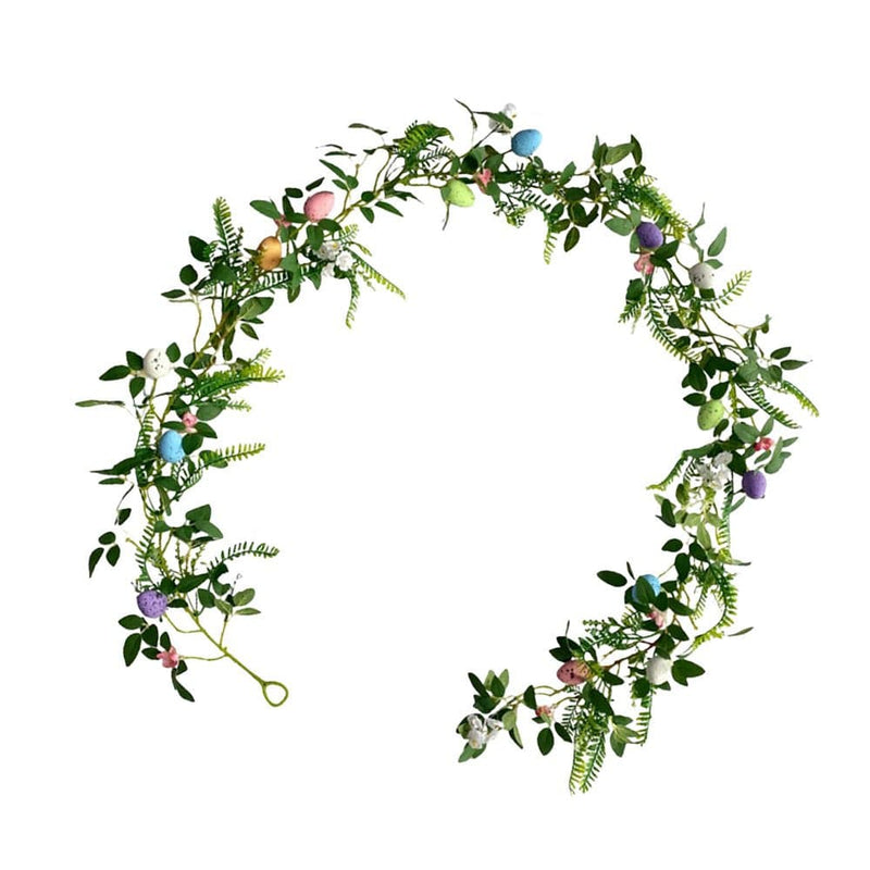 Easter Egg Artificial Garland Decorations for Tree Fireplace Arch Accessories Cute Durable Elegant Vivid and Stylish Handicrafts 190Cm