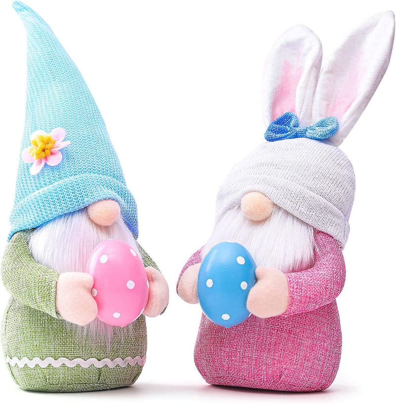Easter Gnome Faceless Doll Nome Collectible Knome Plush Gifts Home Women Spring Decorations Ornaments Decor 2 Pcs Home & Garden > Decor > Seasonal & Holiday Decorations Sunny weiwei   