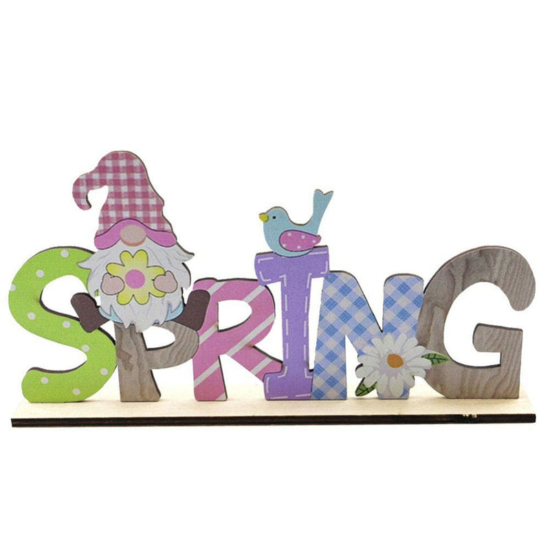 Easter Table Decorations Centerpiece Signs for Dining Room Table Easter Bunny for Spring Holiday Easter Party Décor Ornament Indoor Outdoor Garden Yard Lawn Party Supplies Home & Garden > Decor > Seasonal & Holiday Decorations JANDEL Style A  