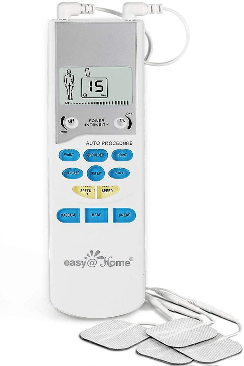 Easy@Home TENS Unit Muscle Stimulator - Electronic Pulse Massager, 510K Cleared, FSA Eligible OTC Home Use handheld Pain Relief therapy Device-Pain Management Machine Gift for Mom Dad - EHE009 Electronics > Electronics Accessories > Adapters Easy@Home Default Title  