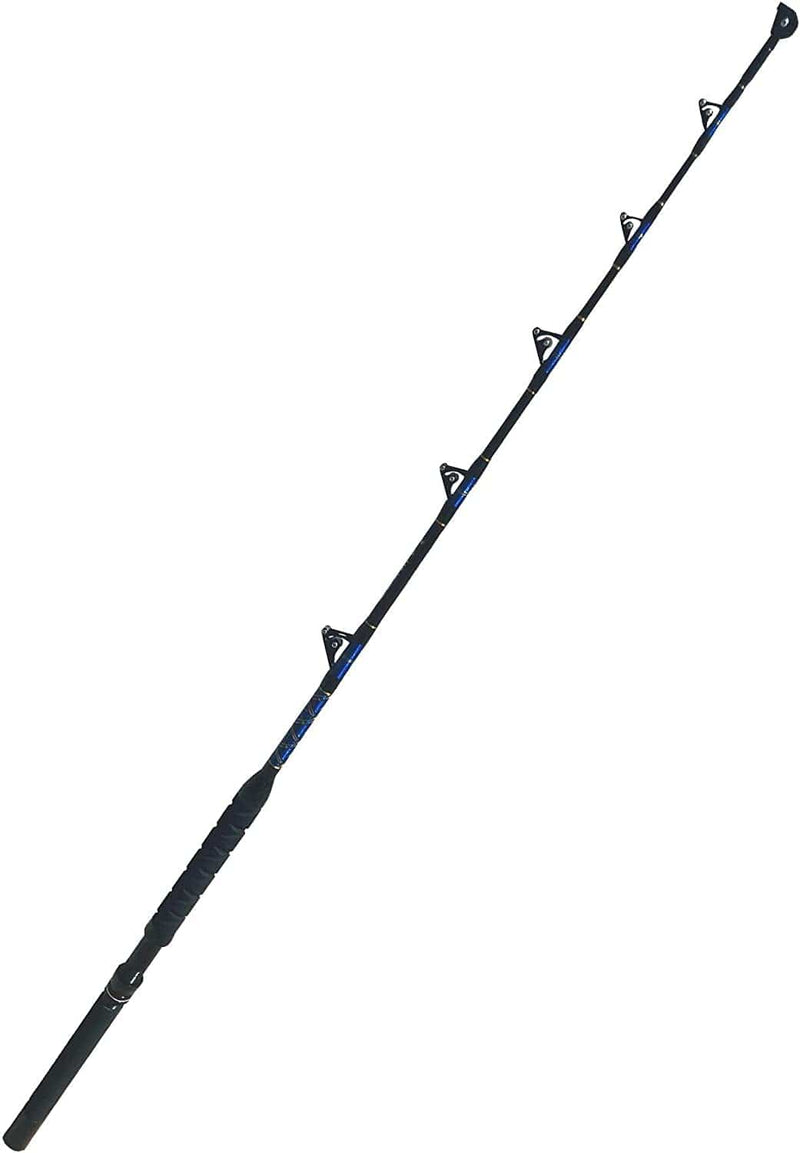 Eatmytackle Black & Blue All Roller Guide Boat Fishing Rod Sporting Goods > Outdoor Recreation > Fishing > Fishing Rods Eat My Tackle C: 100-120lb.  