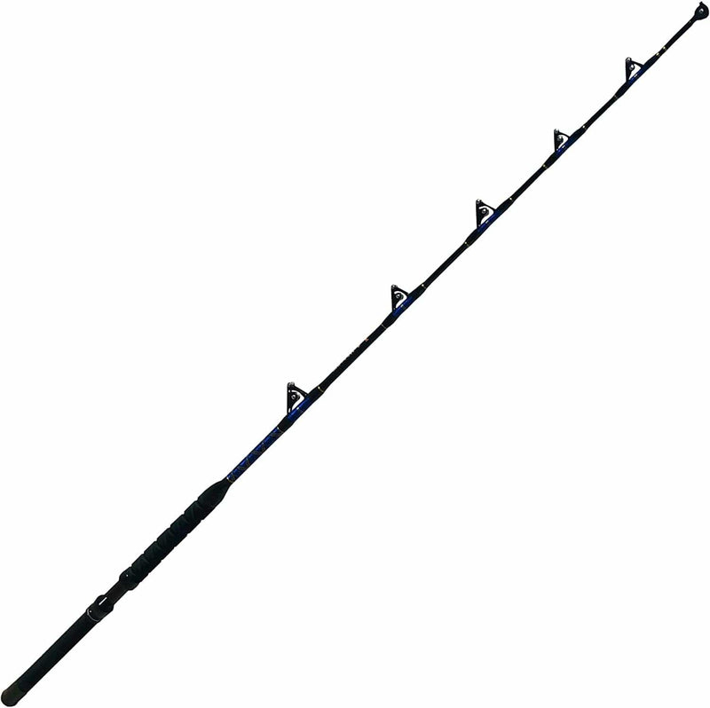 Eatmytackle Black & Blue All Roller Guide Boat Fishing Rod Sporting Goods > Outdoor Recreation > Fishing > Fishing Rods Eat My Tackle A: 30-50lb.  