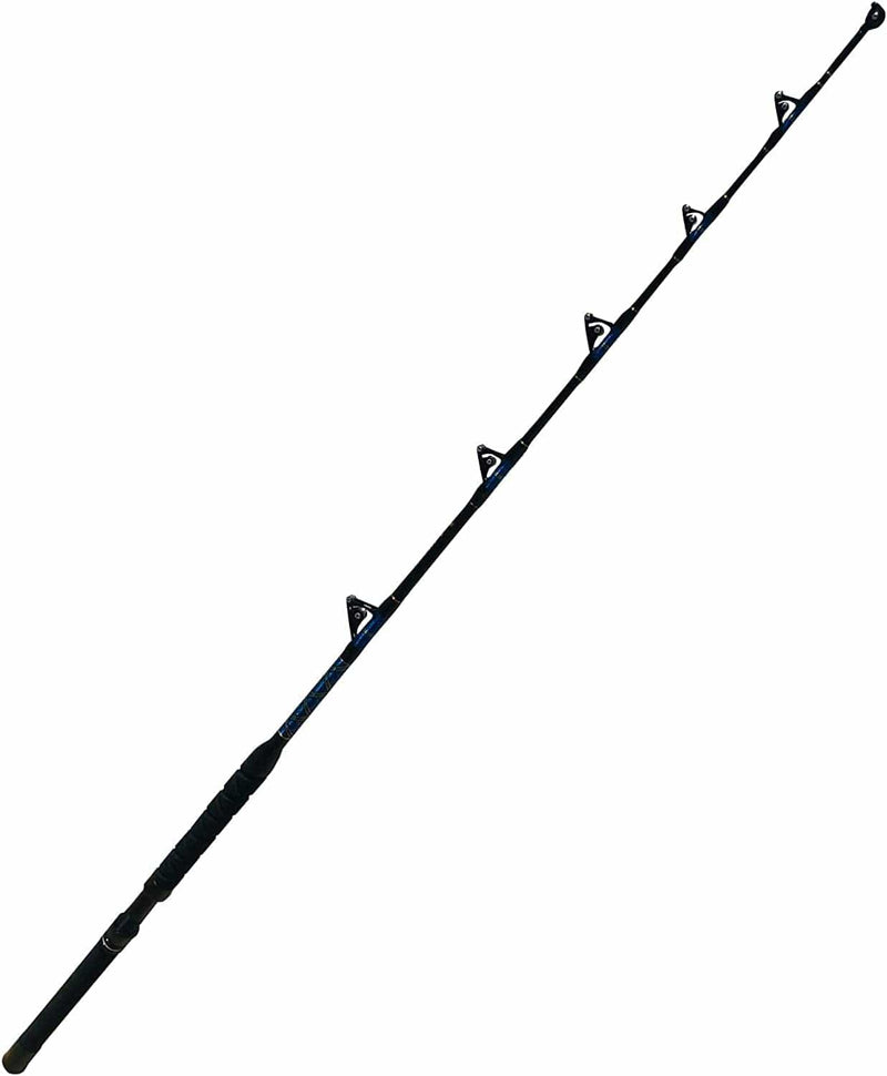 Eatmytackle Black & Blue All Roller Guide Boat Fishing Rod Sporting Goods > Outdoor Recreation > Fishing > Fishing Rods Eat My Tackle B: 60-80lb.  