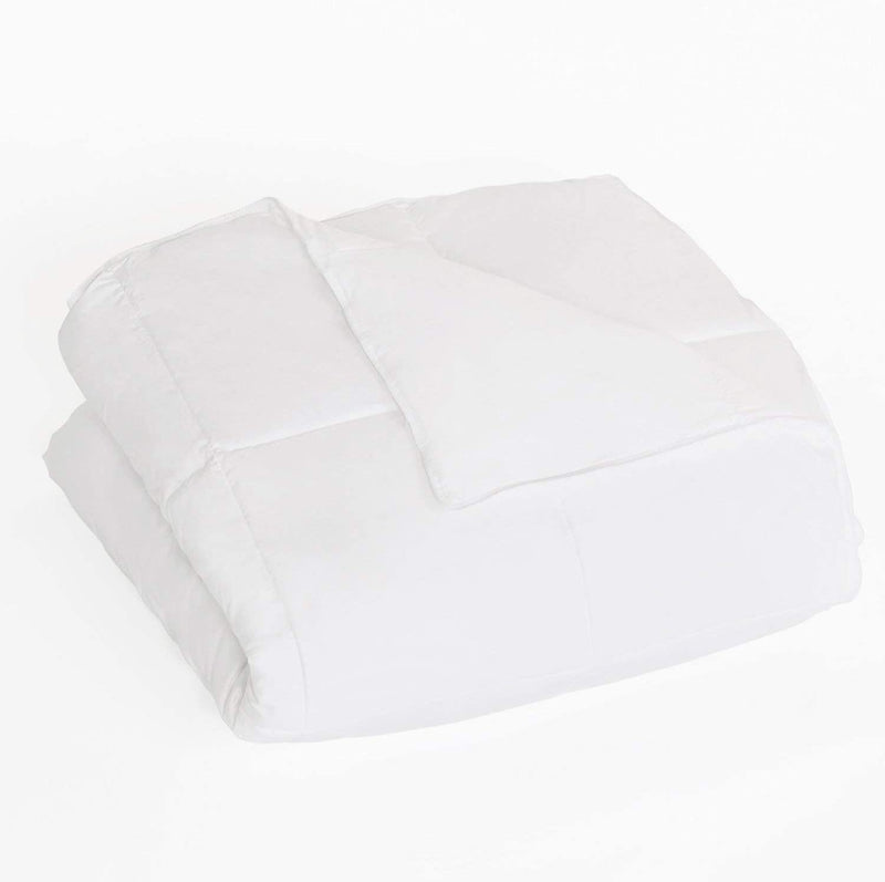 DOWNLITE Manufacturer Direct - 300 TC Hypoallergenic Luxury down Alternative White Comforter – Medium Warmth - Oversized (Oversized Queen)