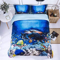 HIG 3D Bedding Set 2 Piece Twin Size Lion Head Animal Print Comforter Set with One Matching Pillow Sham - Box Stitched Quilted Duvet - General for Men and Women Especially for Children (P27,Twin) Home & Garden > Linens & Bedding > Bedding > Quilts & Comforters HOMECHOICE Sea Turtle-p30 Twin 