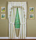 Today'S Curtain Verona Reverse Embroidery Tie-Up Shade, 63", Ecru/Rose Home & Garden > Decor > Window Treatments > Curtains & Drapes Today's Curtain Ecru/Antiqu Panel Pair 80"W X 63"L 