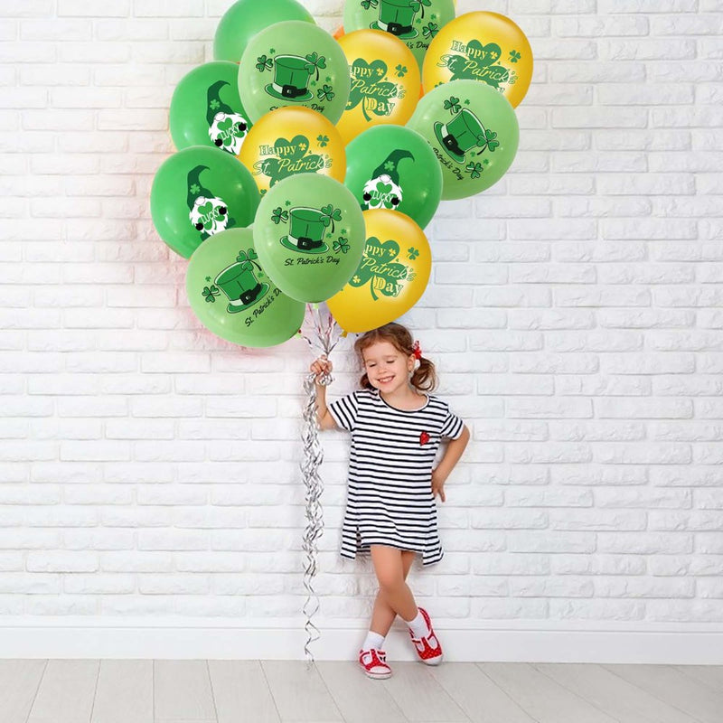 Shiusina Party Flag Balloon Set Patrick'S St. Day Balloons Decoration Supplies Scene Party Set Props Event Party Home Decoration A Arts & Entertainment > Party & Celebration > Party Supplies Shiusina   