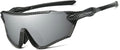VAGHOZZ Polarized Cycling Sunglasses UV Protection for Men Women Unisex Eyewear Shades for Driving Fishing Outdoor Running Sporting Goods > Outdoor Recreation > Cycling > Cycling Apparel & Accessories VAGHOZZ D8  